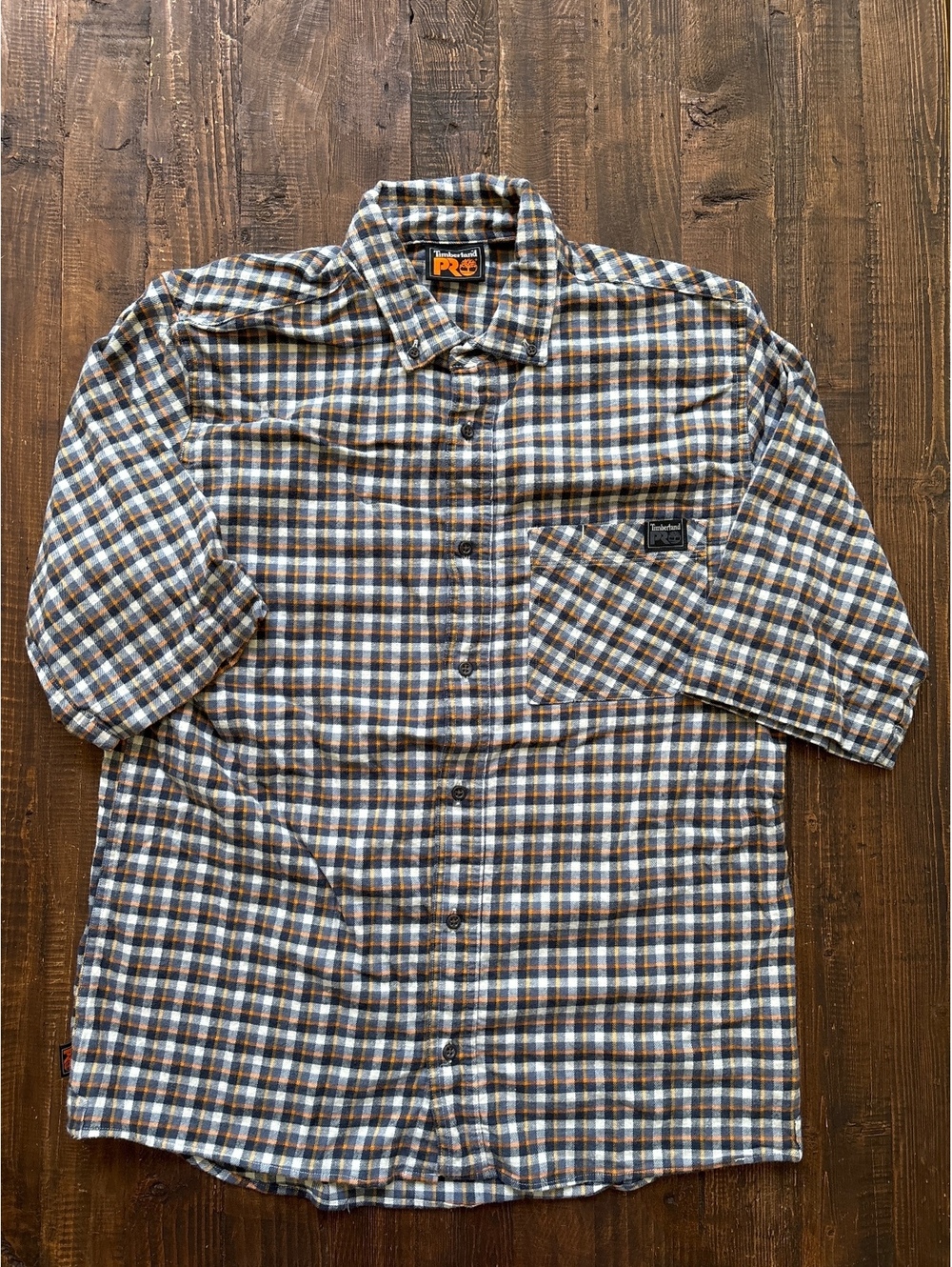 Timberland Pro button up flannel shirt